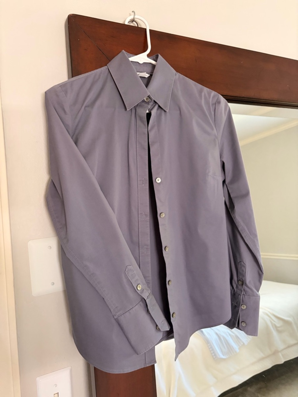 Calvin Klein Men's Button-Down Shirt in Lavender Gray